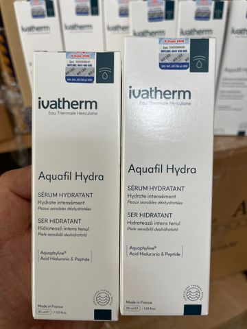 Ivatherm Aquafil Tinh Chất Dưỡng Ẩm Phục Hồi Da - Serum Cung Cấp Độ Ẩm Chống Lão Hóa 30ml từ Pháp