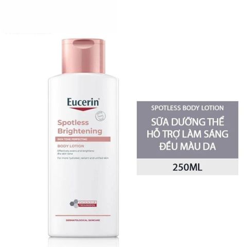 Sữa Dưỡng Thể Eucerin Spotless Brightening Body Lotion 250mL – Chăm Sóc Da, Làm Sáng Da, Dưỡng Ẩm, Phù Hợp Với Da Nhạy Cảm