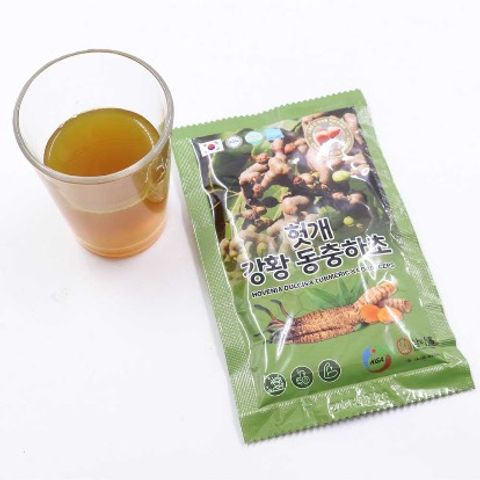 Nước Mát Gan Nghệ Vàng Đông Trùng Hạ Thảo KGA Hovenia Dulcis - Giải Độc, Tăng Cường Chức Năng Gan, Hỗ Trợ Sức Khỏe Dạ Dày 70ml