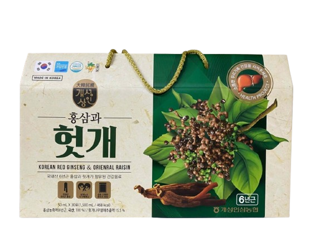 Nước Bổ Gan Hồng Sâm NongHyup Hàn Quốc Hộp 30 Gói * 50ml