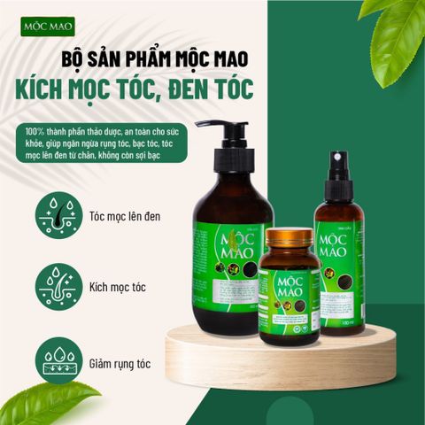 Dầu Gội Mọc Tóc Mộc Mao - Hỗ Trợ Làm Đen Tóc, Giảm Gãy Rụng
