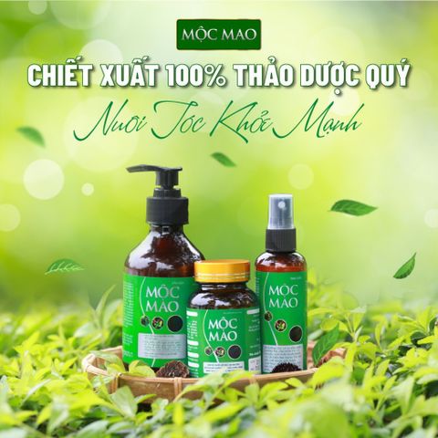 Dầu Gội Mọc Tóc Mộc Mao - Hỗ Trợ Làm Đen Tóc, Giảm Gãy Rụng