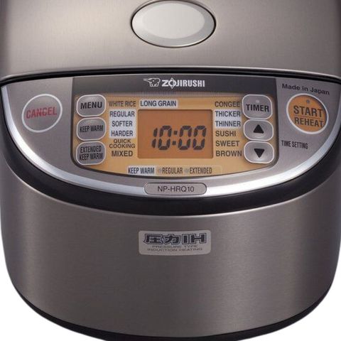 Nồi Cơm Điện Tử Cao Tần Áp Suất Zojirushi NP-HRQ10 - Công Nghệ Nấu Thông Minh AI, Chống Dính Platinum, 8 Chế Độ Nấu, Giữ Ấm Lâu