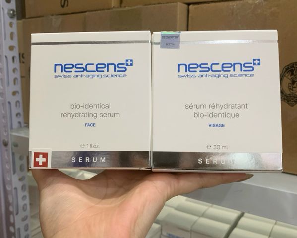 Serum Dưỡng Ẩm Nescens Bio-Identical Rehydrating 30ml - Giúp Giữ Ẩm Tự Nhiên và Tái Tạo Da Mặt, Xuất Xứ Thụy Sỹ