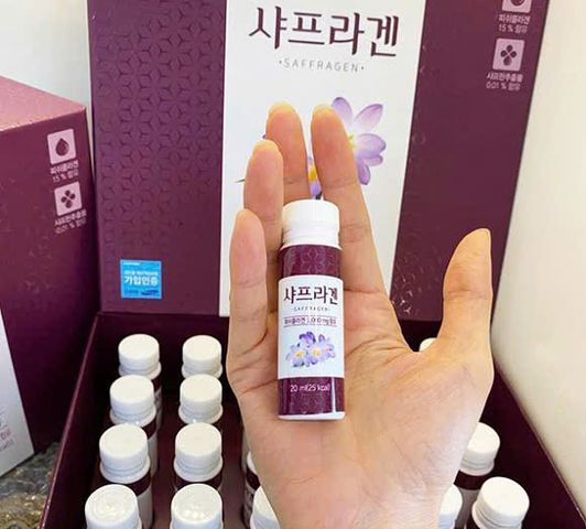 Nước Uống Saffron Collagen Nhụy Hoa Nghệ Tây 3000mg - Hỗ Trợ Cải Thiện Làn Da Chống Oxy Hóa, Giảm Nếp Nhăn, Tăng Độ Đàn Hồi