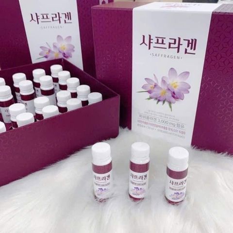 Nước Uống Saffron Collagen Nhụy Hoa Nghệ Tây 3000mg - Hỗ Trợ Cải Thiện Làn Da Chống Oxy Hóa, Giảm Nếp Nhăn, Tăng Độ Đàn Hồi