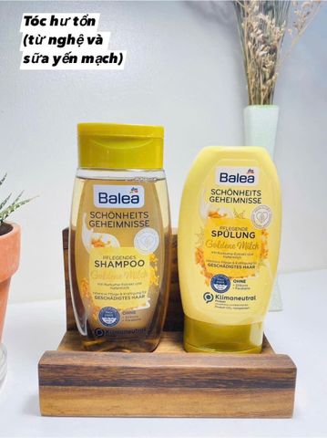 Cặp dầu gội xả Balea hữu cơ thiên nhiên 250ml nội địa Đức