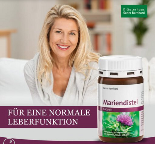 Bổ gan Sanct Bernhard Mariendistel Kapseln 90 viên - Đức