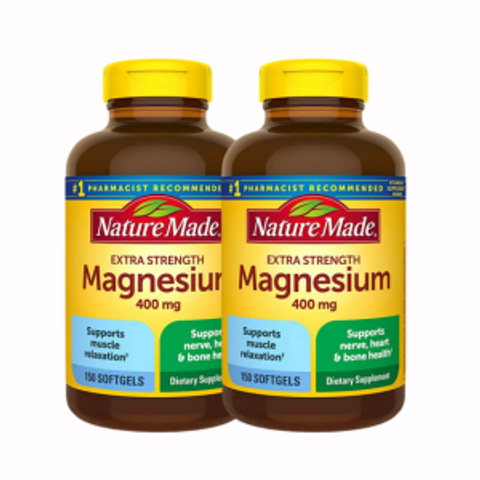 Viên Uống Bổ Sung Magie Magnesium Extra Strength Nature Made 40mg
