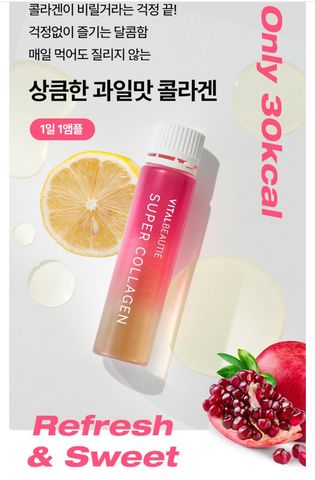 Nước Uống Collagen Vital Beautie Super Collagen 3300mg - Tái Tạo Da, Chống Lão Hóa, Hấp Thụ Nhanh, Vitamin C, Giải Quyết Nám Da