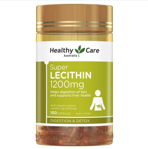 Mầm Đậu Nành Healthy Care Super Lecithin 1200mg - Viên Uống Hỗ Trợ Sức Khỏe Nữ Giới, Dưỡng Da, Cải Thiện Kinh Nguyệt - 100 Viên Úc