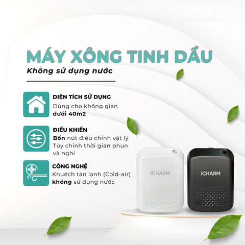Máy xông tinh dầu, khuếch tán tạo mùi thơm i117 iCHARM