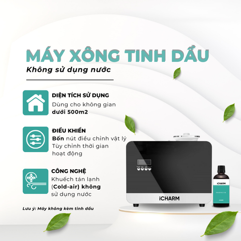 Máy xông tinh dầu, khuếch tán tạo mùi thơm công nghiệp i126 iCHARM