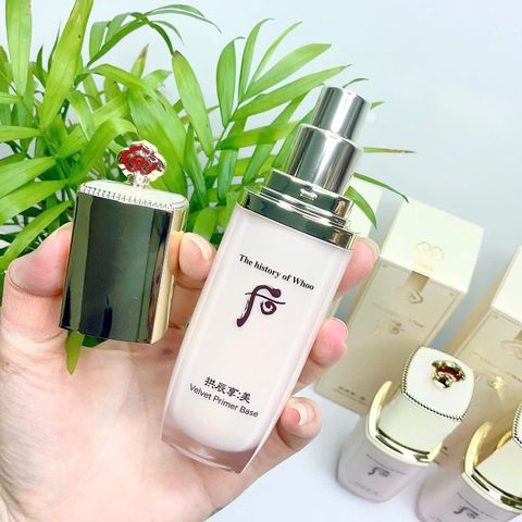 Kem Lót Whoo Gongjinhyang Mi Velvet Primer Base 40ml - Kem Chống Nắng, Dưỡng Ẩm, Hiệu Chỉnh Màu Da Cho Lớp Trang Điểm Hoàn Hảo