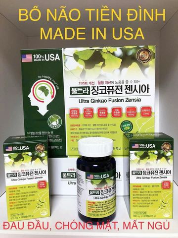 Viên uống bổ não Ultra Ginkgo Fusion Zensia 120 viên - Tăng cường trí nhớ và sự tập trung hiệu quả từ chiết xuất tự nhiên