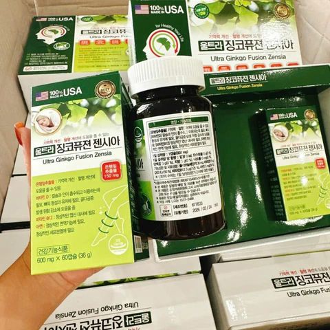 Viên uống bổ não Ultra Ginkgo Fusion Zensia 120 viên - Tăng cường trí nhớ và sự tập trung hiệu quả từ chiết xuất tự nhiên