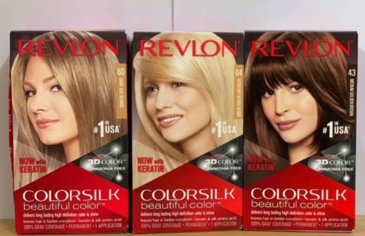 Chai dầu nhuộm tóc phủ bạc Revlon Colorsilk Beautiful 3D, Mỹ