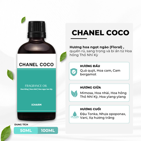 Tinh dầu nước hoa Chanel Coco, Tinh dầu thơm phòng iCHARM