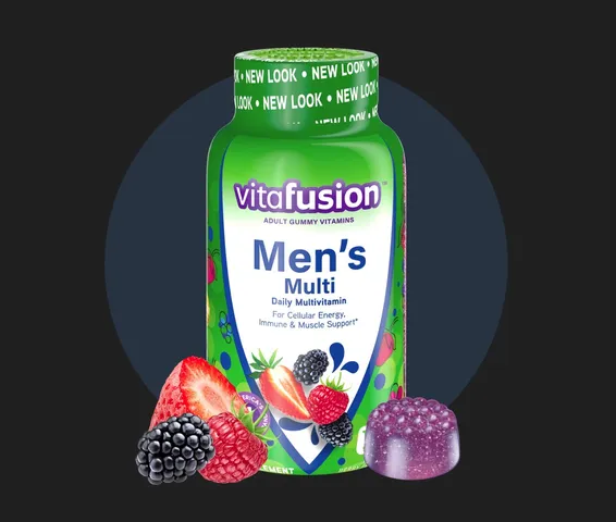 Kẹo Bổ Sung Vitamin Tổng Hợp Dành cho Nam Vitafusion Men's Multivitamin 220 Viên, Tăng Cường Sức Khỏe và Đề Kháng - Nhập Khẩu Mỹ