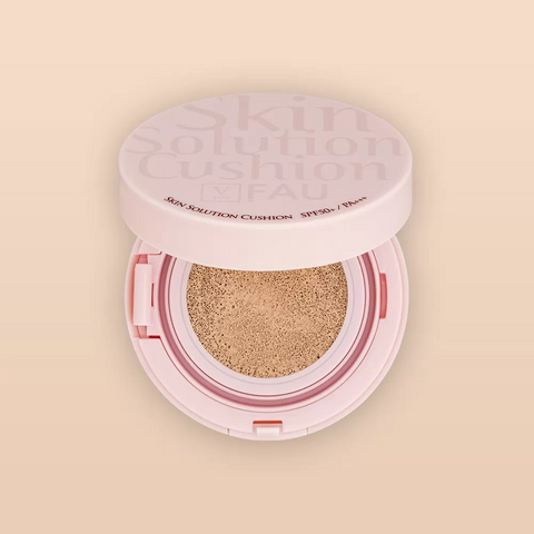 Phấn Nước FAU Skin Solution SOS Cushion SPF50 - Nâng Tông, Căng Bóng Da Nhạy Cảm, Dưỡng Ẩm Chống Nắng, Phù Hợp Mọi Làn Da