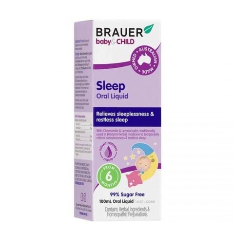 Siro ngủ ngon cho bé Brauer Baby & Child Sleep 100ml - Úc