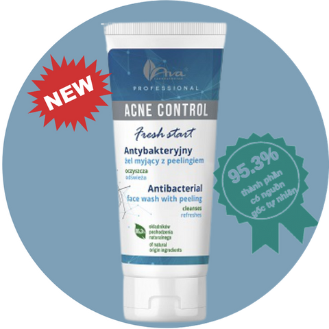 Sữa rửa mặt kiềm dầu & tẩy da chết Acne Control Face Wash With Peeling