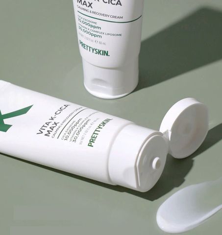 Kem dưỡng ẩm Pretty Skin Vita K-Cica Max 60ml - Làm dịu và phục hồi da nhạy cảm, chống viêm và ngừa mụn