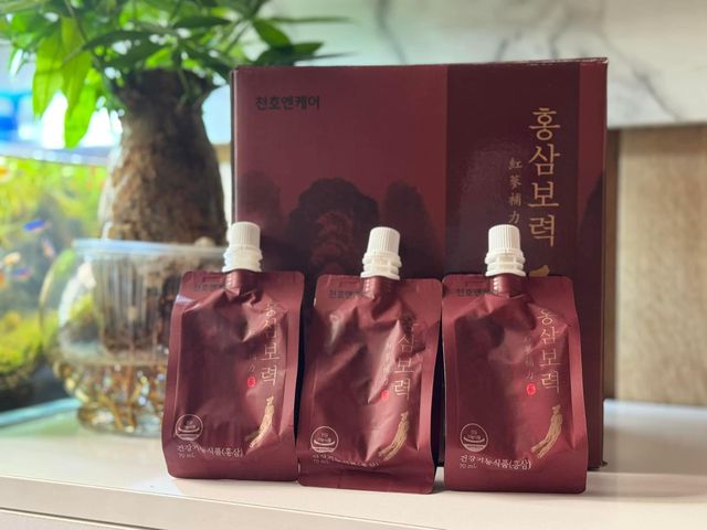 Hồng Sâm Nấm Linh Chi Đại Đóa Chunho Ncare - Thức Uống Dinh Dưỡng Bổ Sung Sức Khỏe, 30 Gói x 70ml, Chăm Sóc Sức Khỏe Tự Nhiên