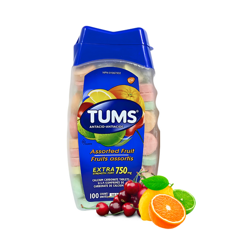 Kẹo Tums Extra Strength Smoothies 100V, Kẹo Chống Đầy Hơi Của Mỹ