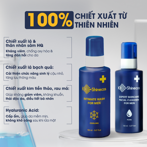 COMBO 2 Dung Dịch Vệ Sinh 2 Gel Rửa Mặt KShinecos