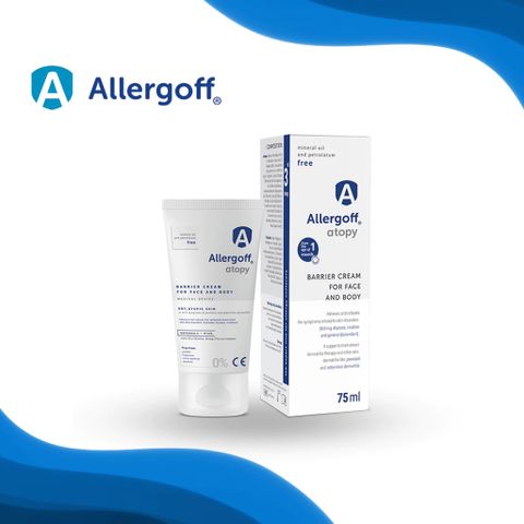 Kem Bảo Vệ Da Allergoff® Atopy 75ml - Dưỡng Ẩm, Làm Dịu Da Mặt và Cơ Thể, Ngừa Khô và Kích Ứng, Dành Cho Da Nhạy Cảm
