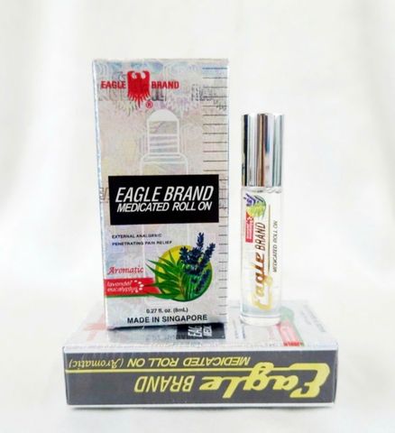 Dầu Trắng Dạng Lăn Eagle Brand Medicated Rollon 8ml - Giảm Đau, Giữ Ấm, Thoải Mái Khi Du Lịch, Hỗ Trợ Cảm Lạnh