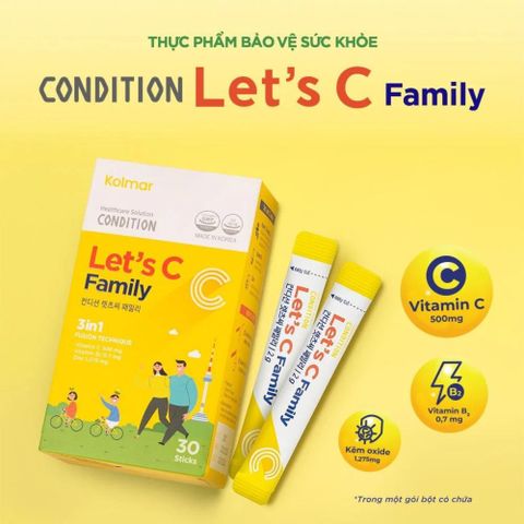 Bột uống Kolmar Condition Let's C Family 30 Gói