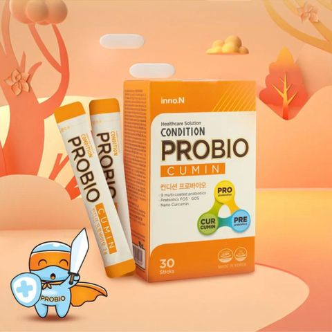 Gói Uống Hỗ Trợ Tiêu Hóa Kolmar Condition Probio Cumin - Bổ Sung Lợi Khuẩn, Tăng Cường Tiêu Hóa, Hỗ Trợ Sức Khỏe 30 Gói