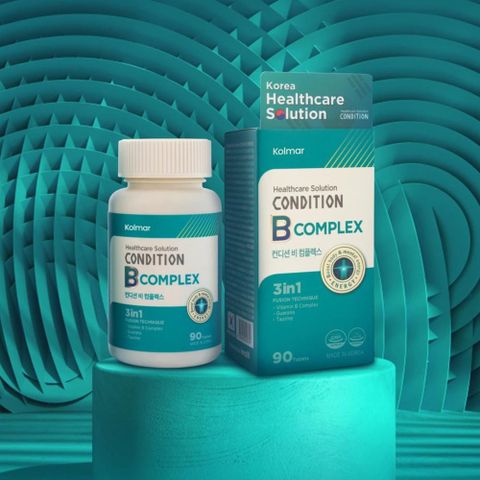 Viên Uống Kolmar Condition B Complex 90 Viên - Bổ Sung Vitamin Nhóm B, Hỗ Trợ Cung Cấp Năng Lượng, Phục Hồi Khi Mệt Mỏi