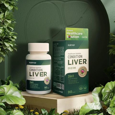 Viên Uống Kolmar Condition Liver 90 Viên - Hỗ Trợ Bảo Vệ Gan, Tăng Cường Chức Năng Gan, Giảm Tác Hại Rượu Bia