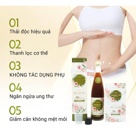 Men Detox Thải Độc Kombucha Zyme EX 500ml - Giúp Giảm Cân, Thanh Lọc Cơ Thể, Làm Đẹp Da - Xuất Xứ Nhật Bản, Mẫu Mới 2024