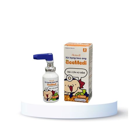 Xịt họng keo ong Altawell BeeMedi Hỗ trợ Giảm đau họng, ngứa rát họng, dịu cơn ho đêm  Hộp 30ml