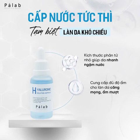Tinh Chất Cấp Ẩm Palab H 30ml - Chống Lão Hóa, Căng Bóng Da, Giúp Da Mịn Màng, Trẻ Hóa da