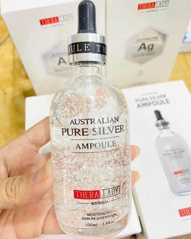 Serum Thera Lady Australian Ag Pure Silver 100ml - Tinh Chất Dưỡng Sáng Da, Chống Nhăn, Phục Hồi Da Tổn Thương, Dưỡng Ẩm Tốt