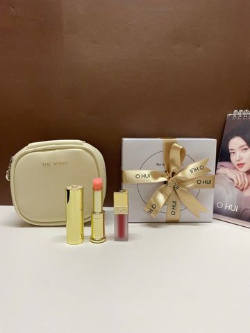Set son dưỡng Whoo Gongjinhyang Mi Glow Lip Balm Special ví màu be