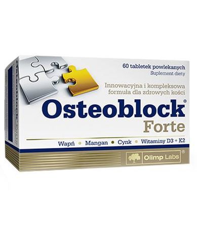 Osteoblock Forte Canxi D3K2 Hữu Cơ - Thực Phẩm Bổ Sung Xương Khỏe Mạnh 60 Viên từ OLIMP Laboratories