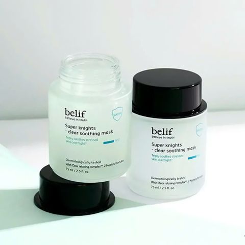 Mặt Nạ Ngủ Belif Clear Soothing Mask 75ml - Giải Pháp Dưỡng Da Nhạy Cảm, Giúp Làm Dịu, Cung Cấp Ẩm, Tươi Mát Giấc Ngủ