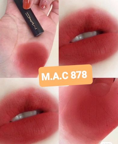 Son thỏi MAC Slim 878 Dubonnet Buzz - Chất lì, Bám Màu Lâu Trôi, Dưỡng Ẩm 12h, Màu Đỏ Rượu Vang Gợi Cảm, Hàng Nhập Mỹ