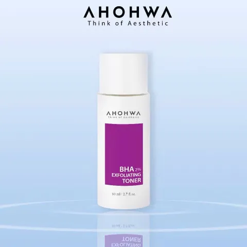 Toner Tẩy Da Chết BHA Ahohwa - Giảm Mụn, Làm Sạch Sâu, Thu Nhỏ Lỗ Chân Lông, Chăm Sóc Da Hàn Quốc 150ml