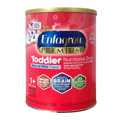 Sữa Enfagrow Đỏ Nắp Vàng Mỹ 1.04kg - Dinh Dưỡng Cao Cấp Dành Cho Trẻ 1-3 Tuổi, Hỗ Trợ Phát Triển Trí Não và Miễn Dịch