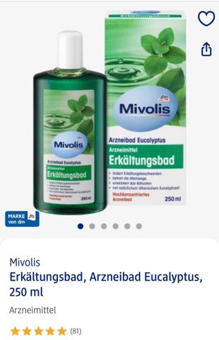Tinh Dầu Tắm Khuynh Diệp Giảm Cảm Cúm Mivolis 250ml - Sản Phẩm Từ Đức Giúp Thông Thoáng Đường Hô Hấp, Thư Giãn Cơ Thể