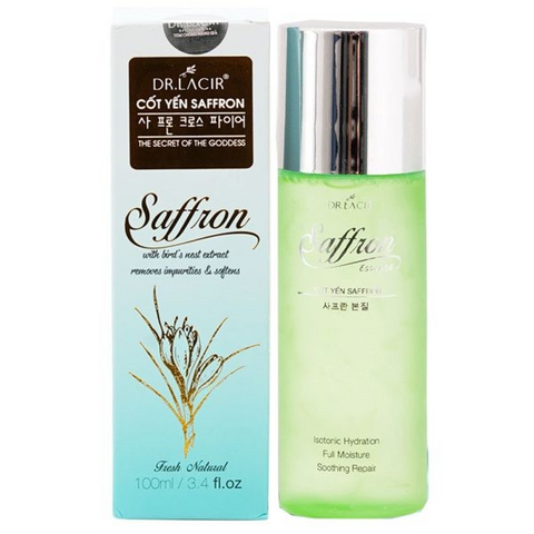 Cốt Yến Saffron Dr Lacir 100ml - Nước Hoa Hồng Dưỡng Da, Giúp Làm Sạch, Cấp Ẩm và Ngăn Lão Hóa Da