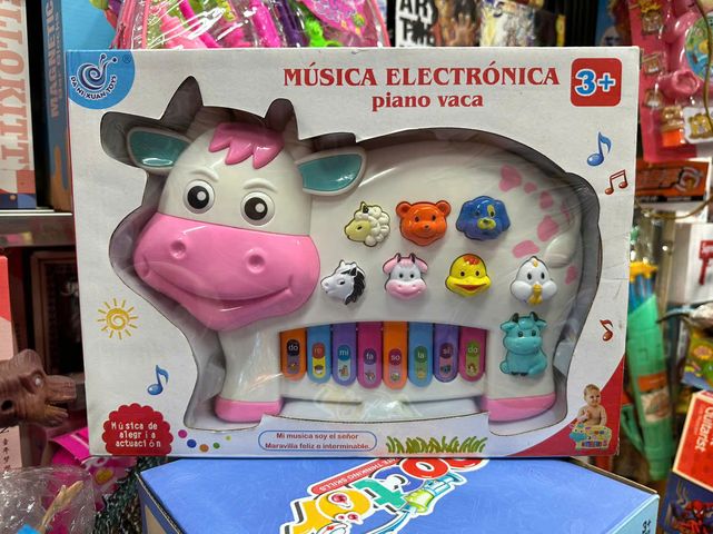 Đồ Chơi Đàn Piano Hình Con Bò Cow Piano Carton 552 - Đồ Chơi Giáo Dục Phát Nhạc Cho Trẻ Em Từ 1 Tuổi, Thiết Kế Ngộ Nghĩnh, An Toàn Chất Liệu Carton