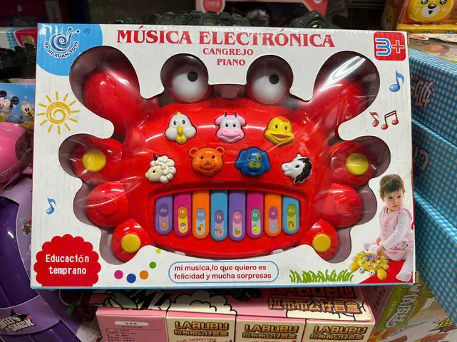 Đàn Piano Đồ Chơi Hình Con Cua NO.116 - Đồ Chơi Âm Nhạc Cho Trẻ Em, Phát Triển Tư Duy Sáng Tạo, Quà Tặng Tuyệt Vời 3-7 Tuổi